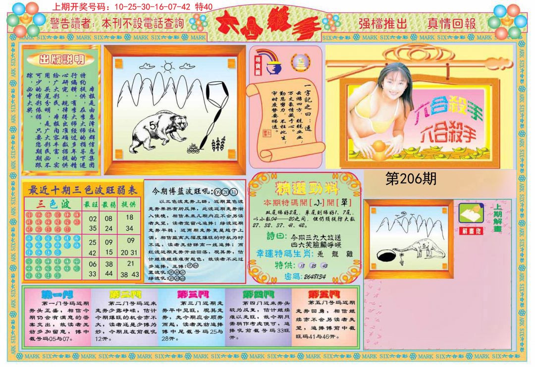 2024206期六合杀手A