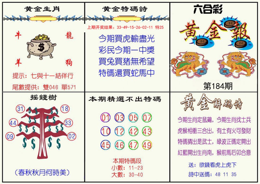 2024184期黄金报