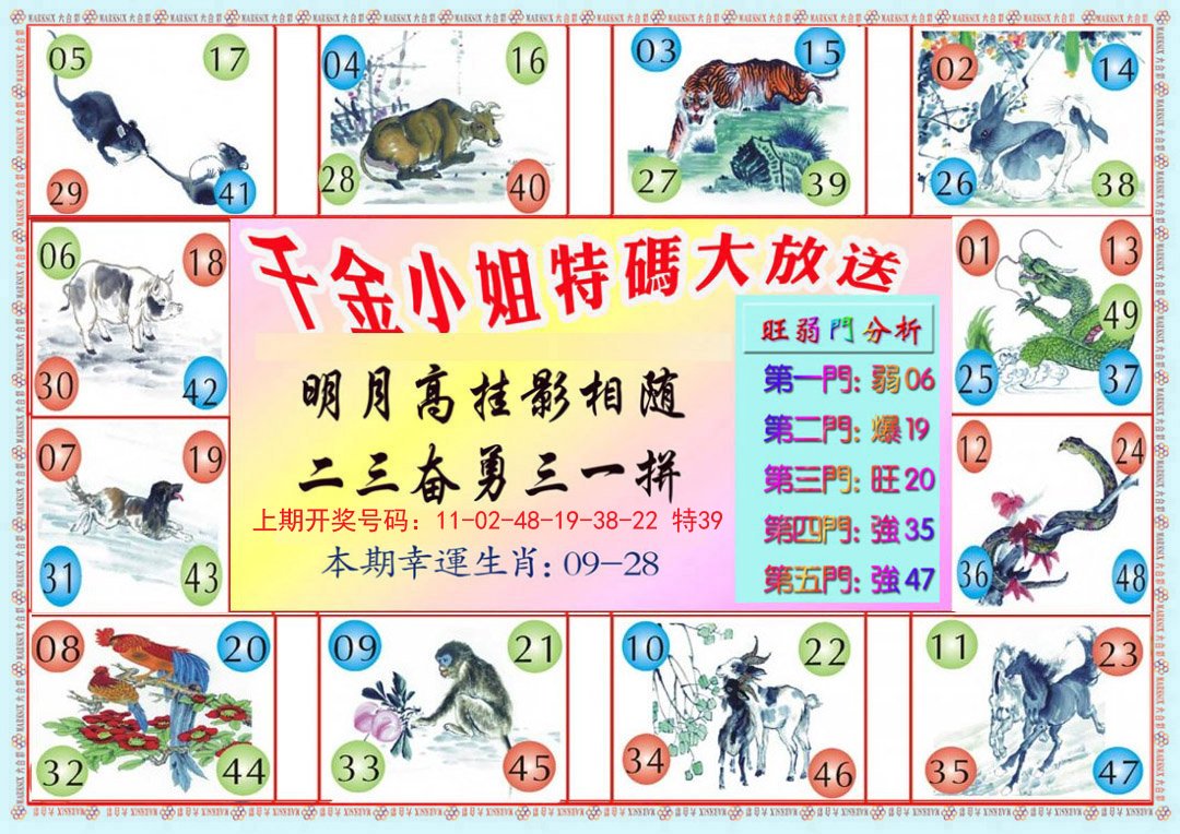 2024192期千金小姐B版