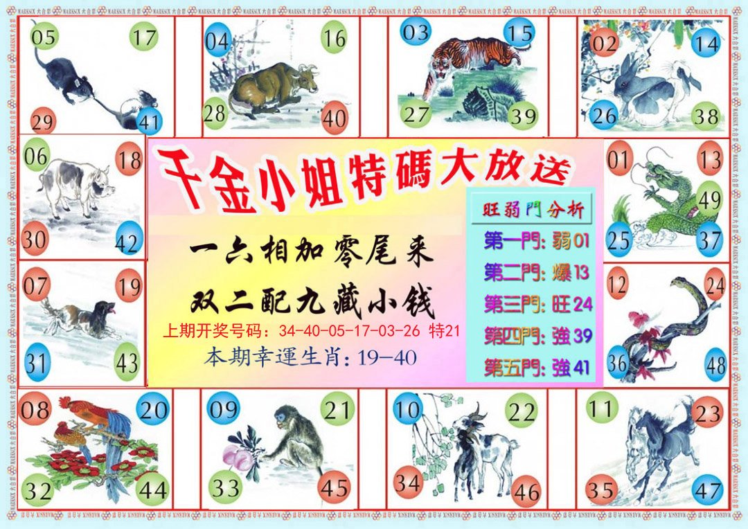 2024196期千金小姐B版