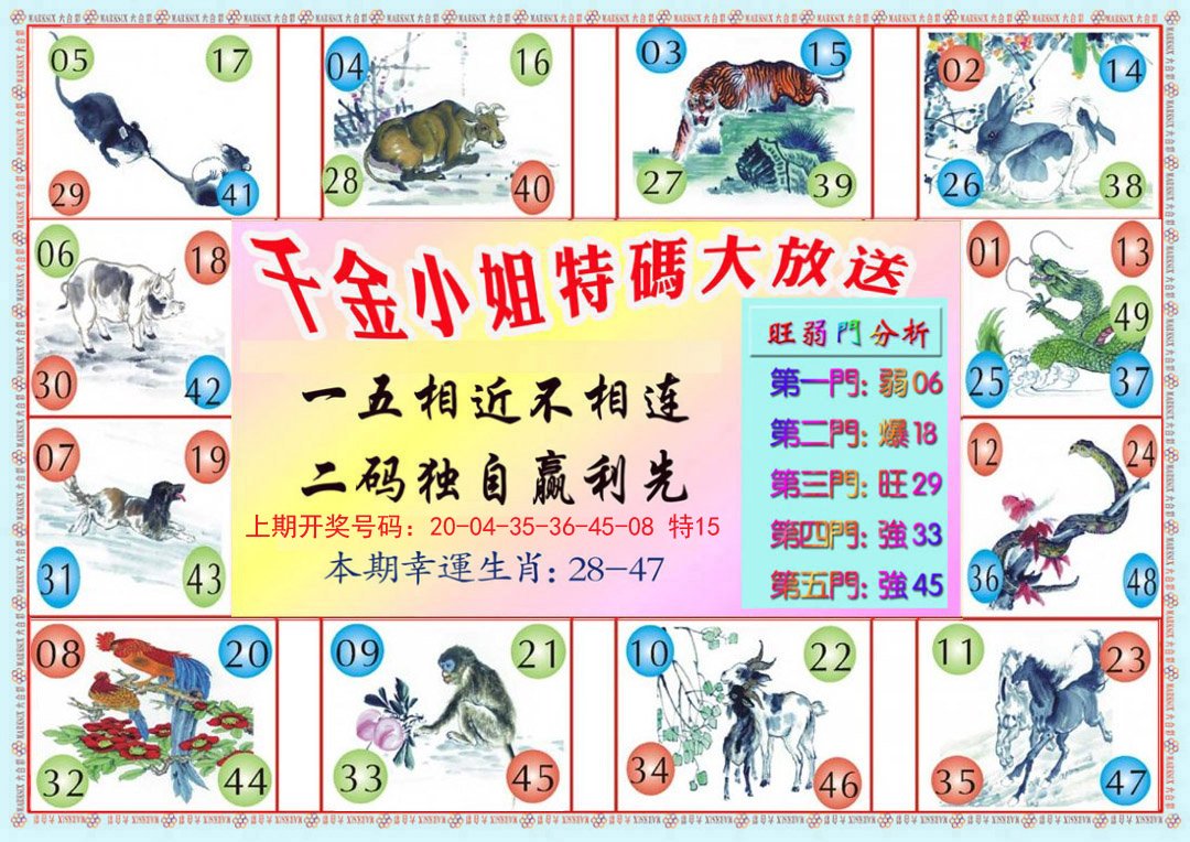 2024200期千金小姐B版