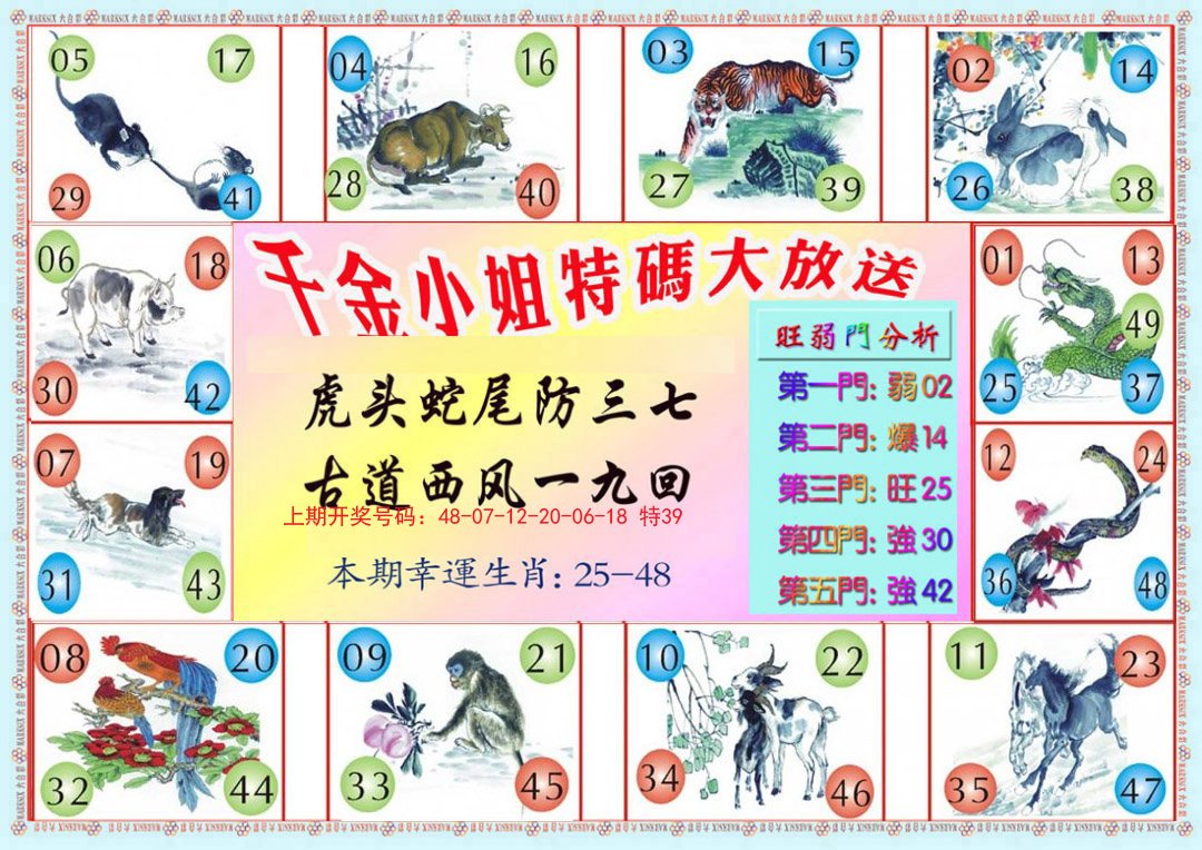 2024197期千金小姐B版