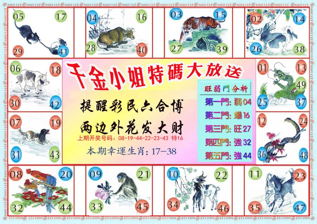 2024199期千金小姐B版