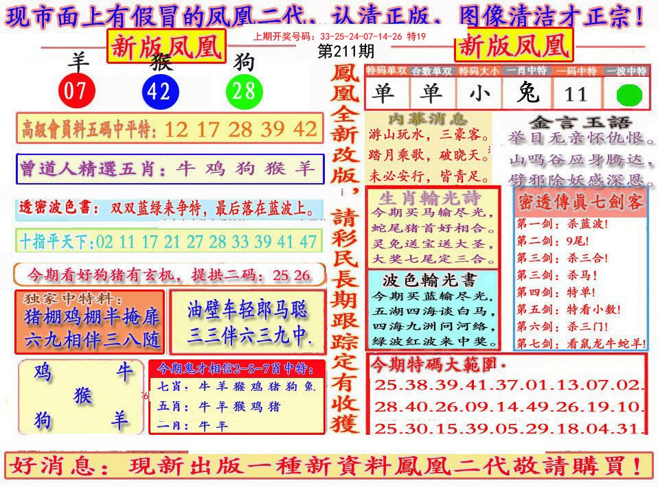 2024211期另二代凤凰报