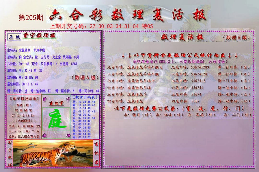 2024205期数理复活报