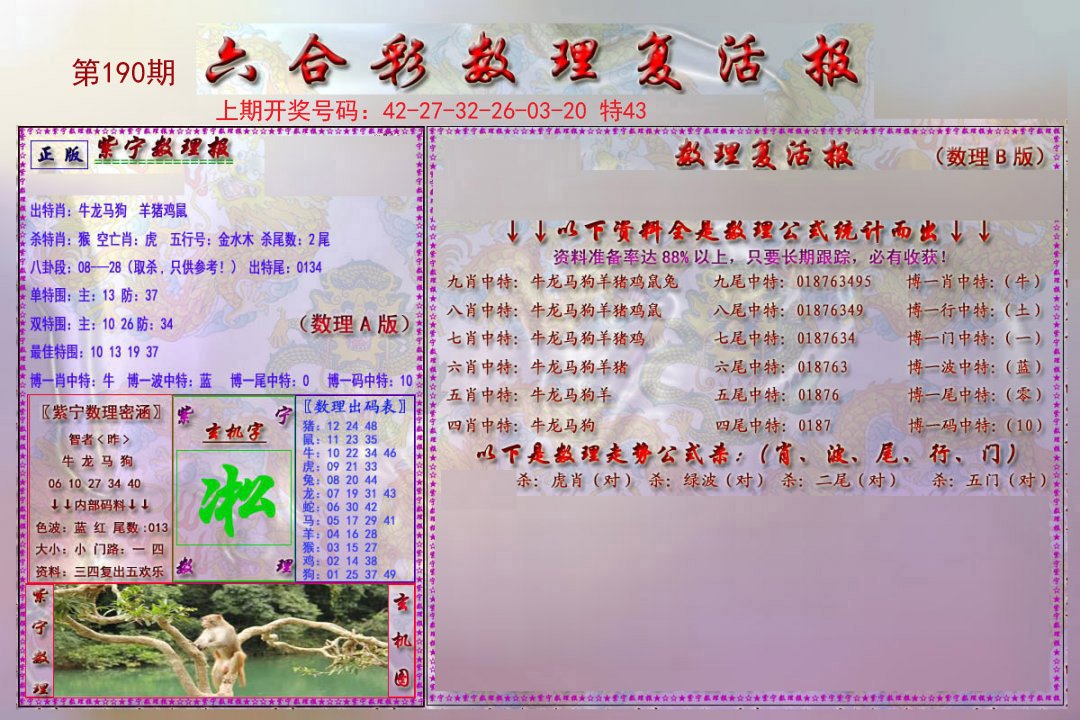 2024190期数理复活报