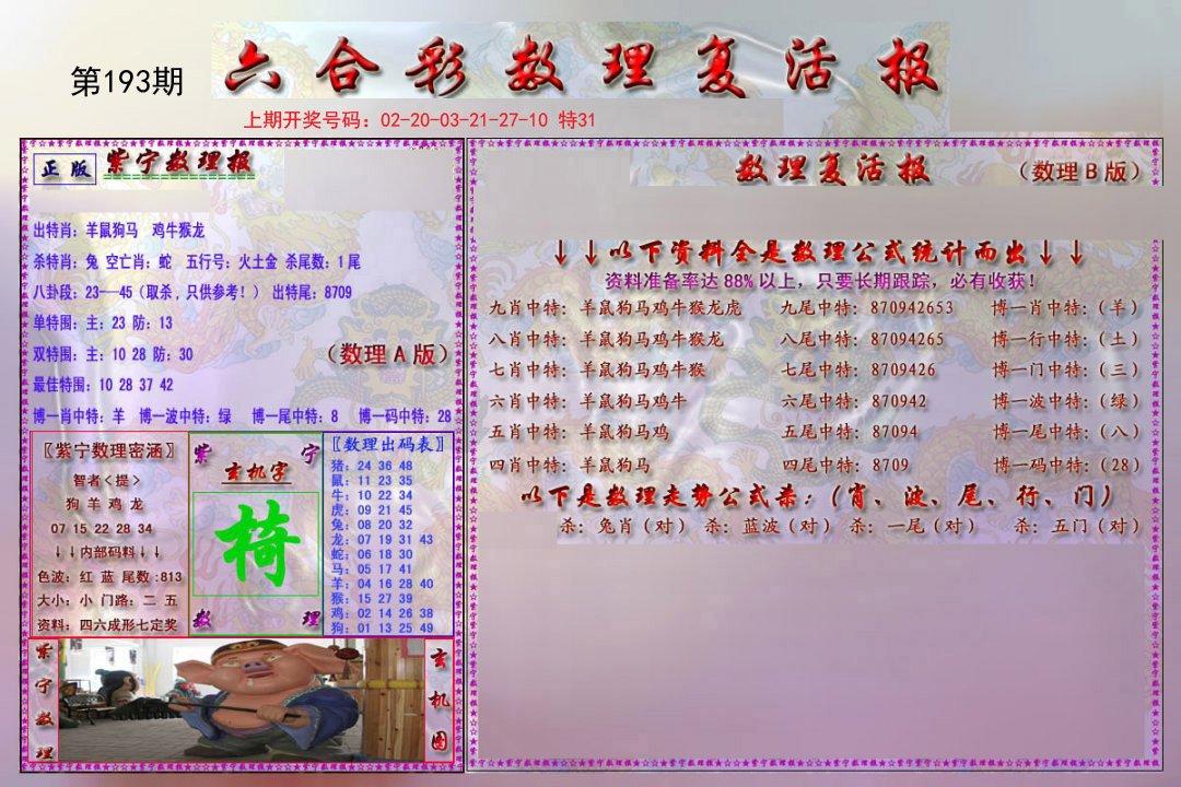 2024193期数理复活报