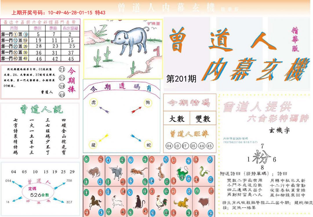 2024201期曾道人内幕精华版