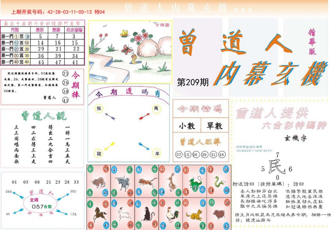 2024209期曾道人内幕精华版
