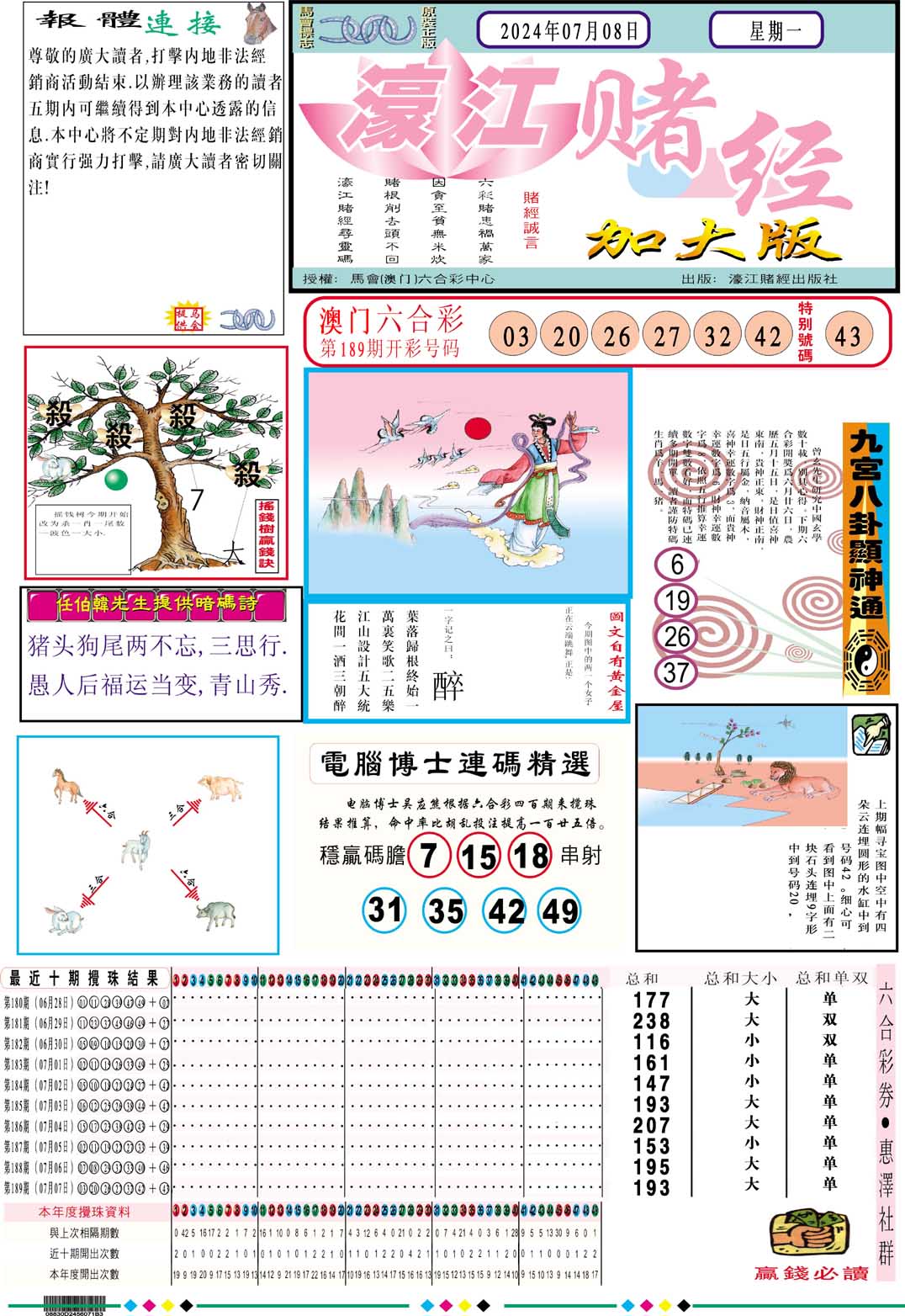 2024190期濠江赌经A加大版