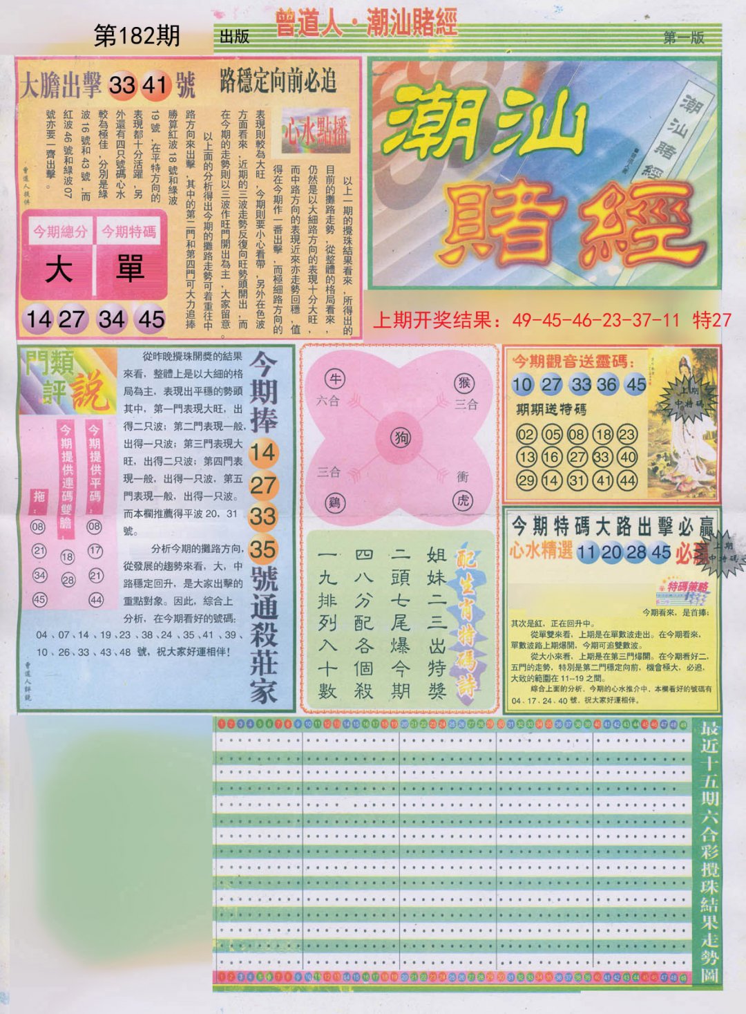 2024182期潮汕赌经A