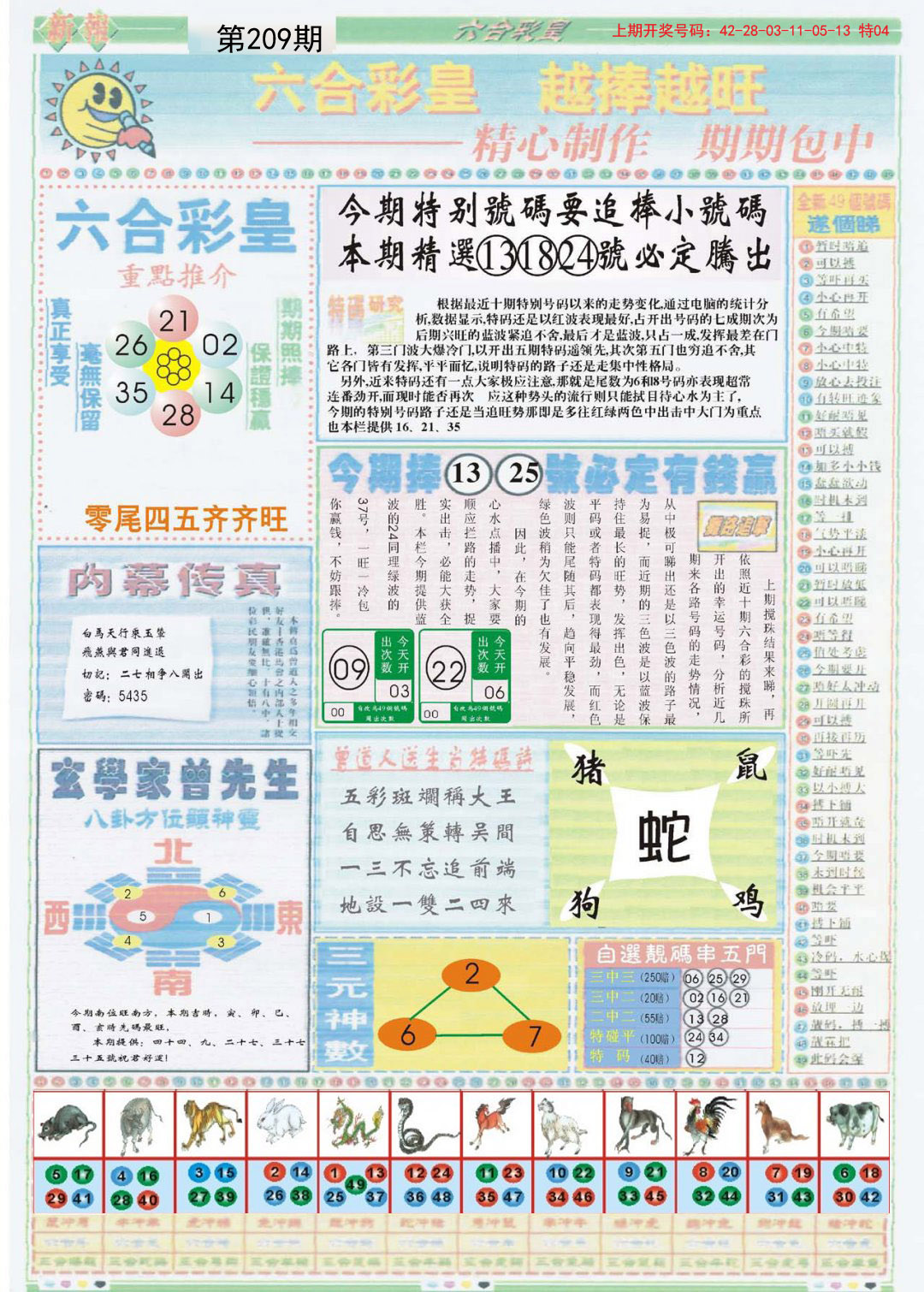 2024209期六合彩皇B