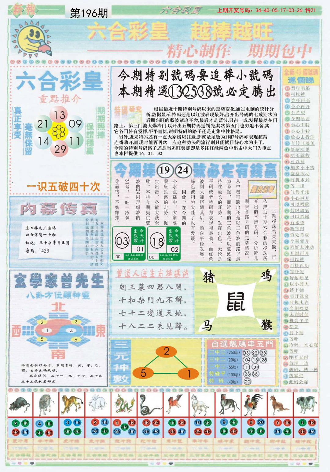 2024196期六合彩皇B