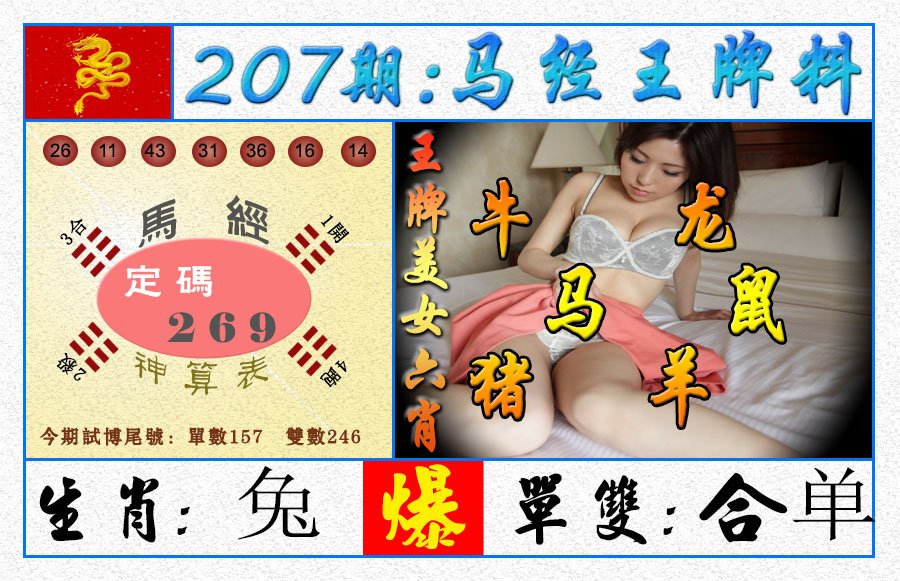 2024207期王牌料
