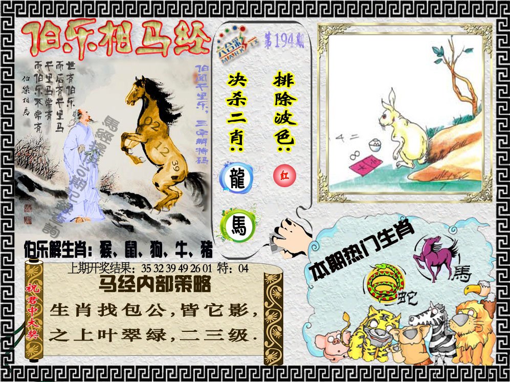 2024194期伯乐相马经