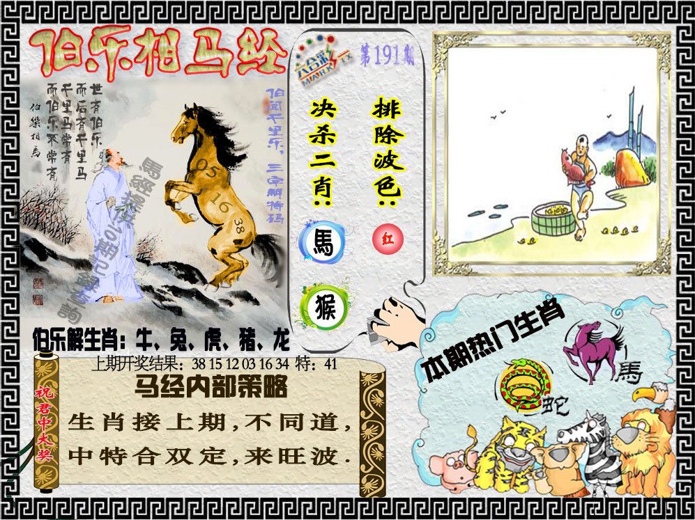 2024191期伯乐相马经