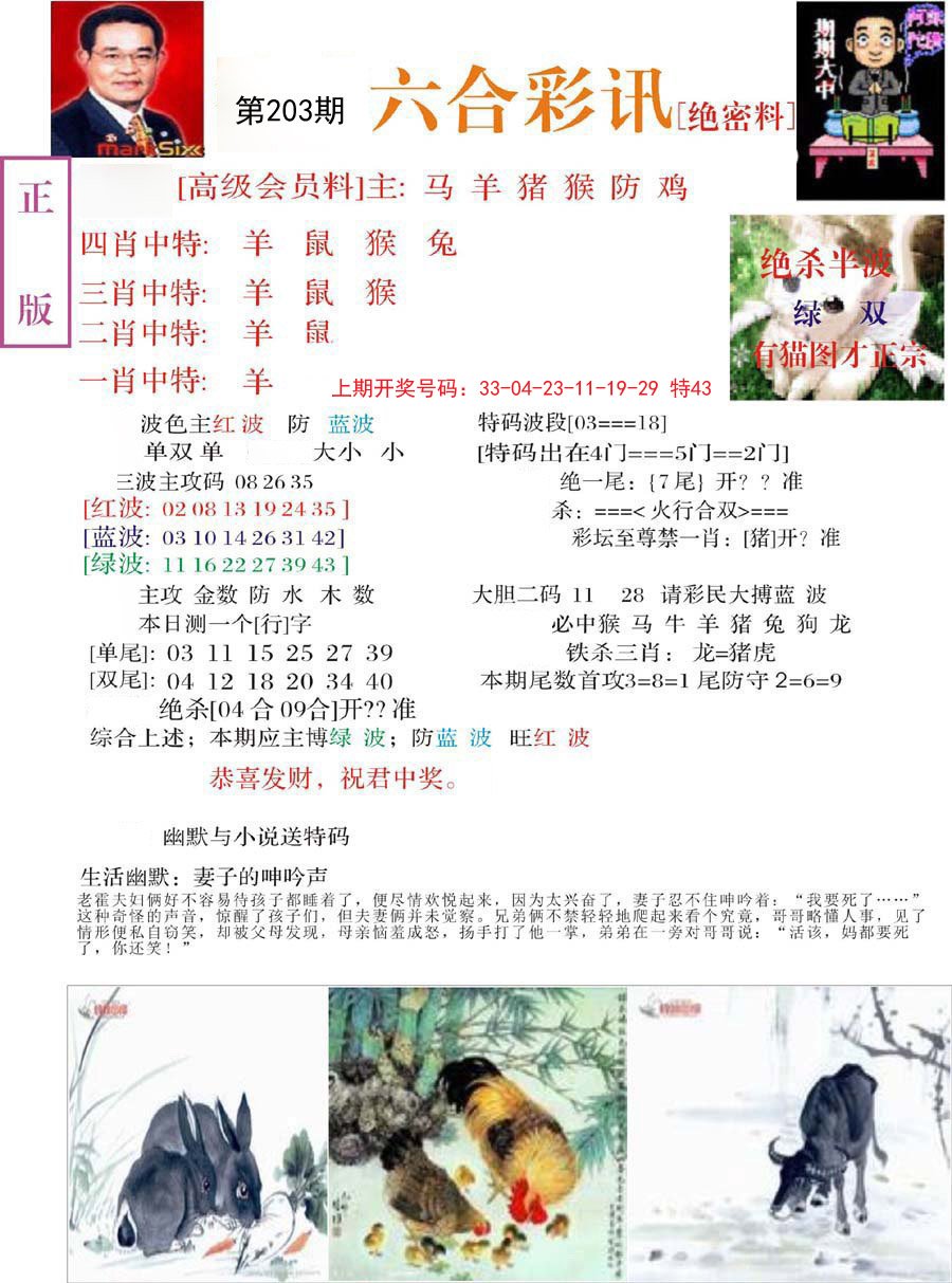 2024203期六合彩讯-2