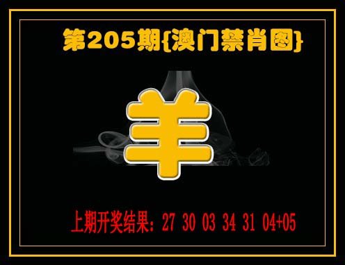 2024205期禁一肖