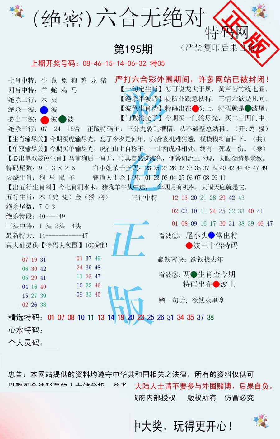 2024195期六合无绝对
