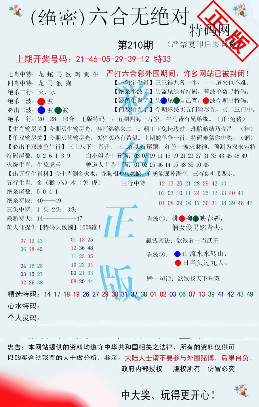 2024210期六合无绝对