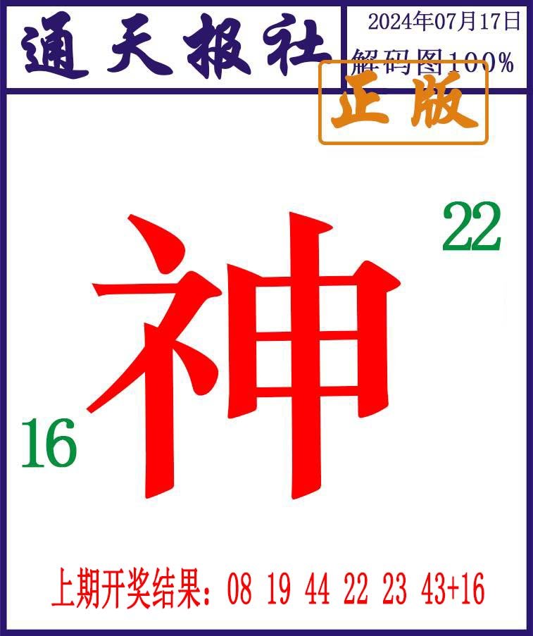 2024199期通天报解码图