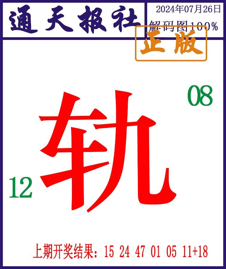 2024208期通天报解码图
