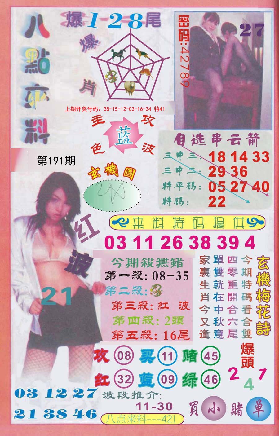 2024191期传真八点来料