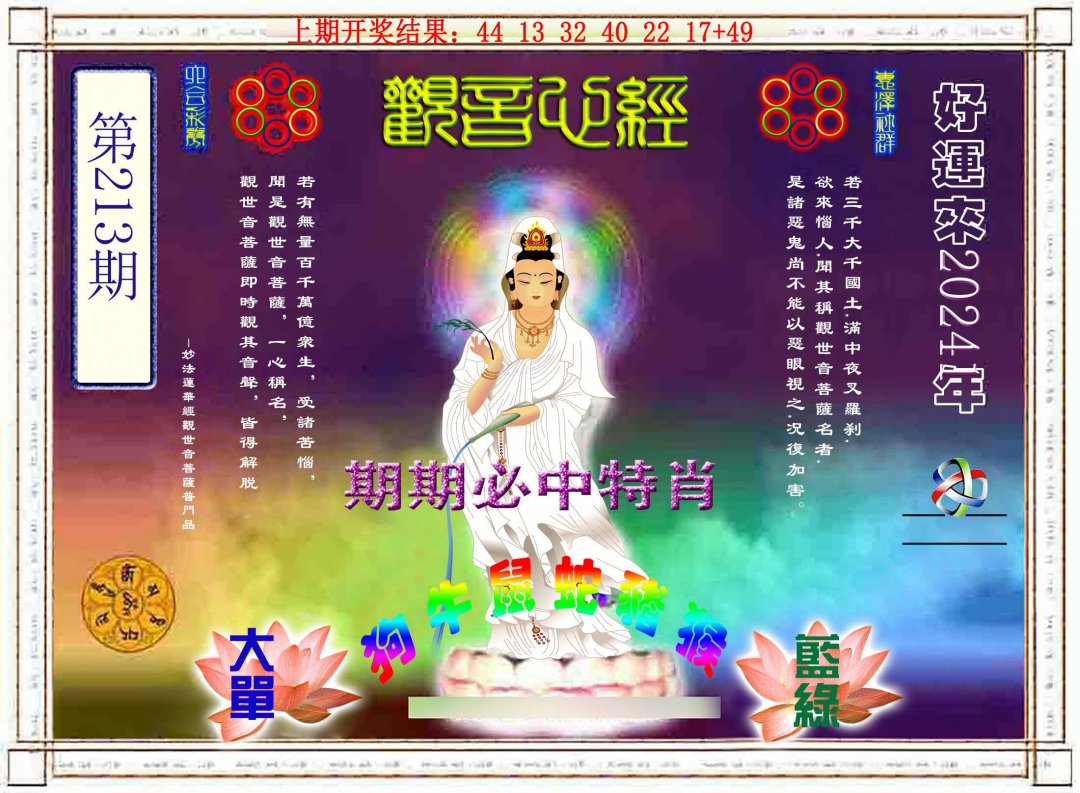 2024213期观音心经