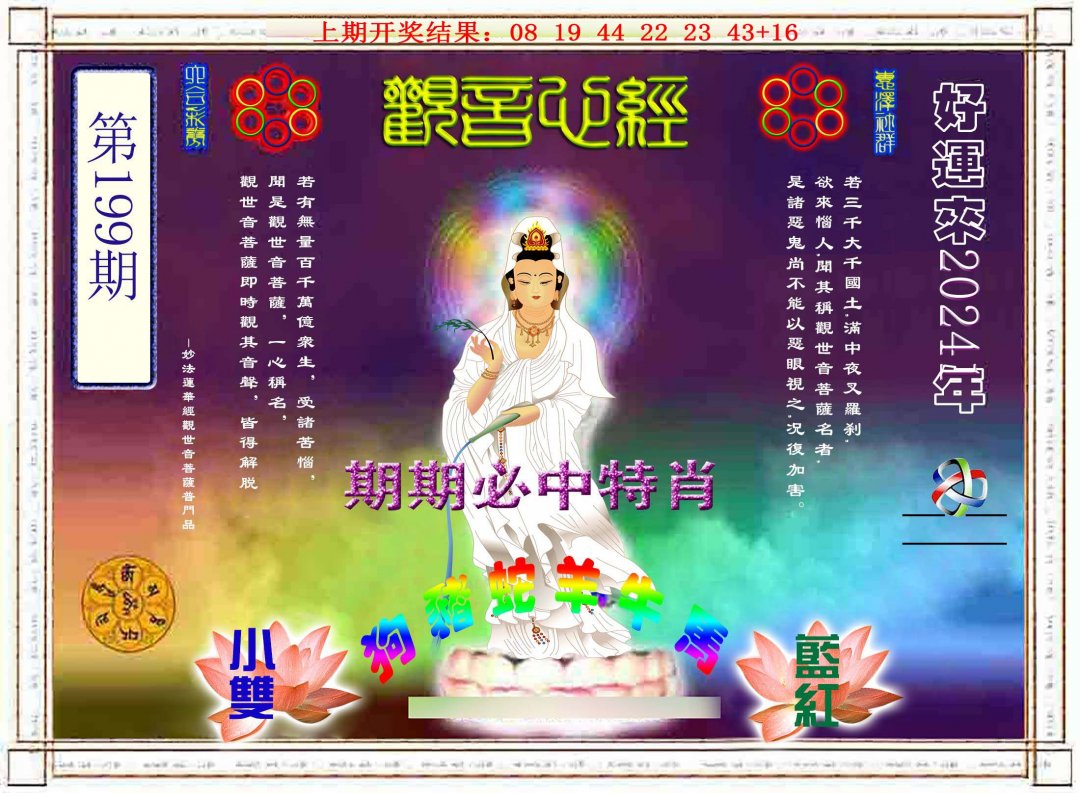 2024199期观音心经