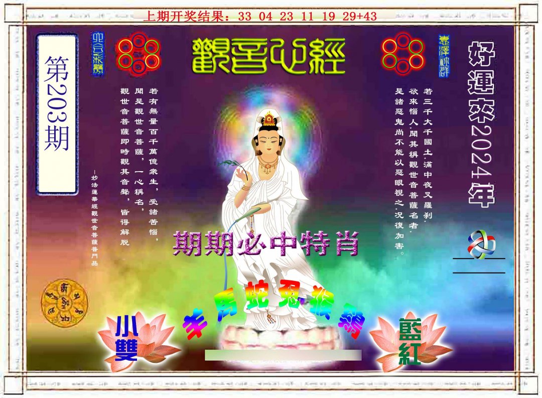 2024203期观音心经