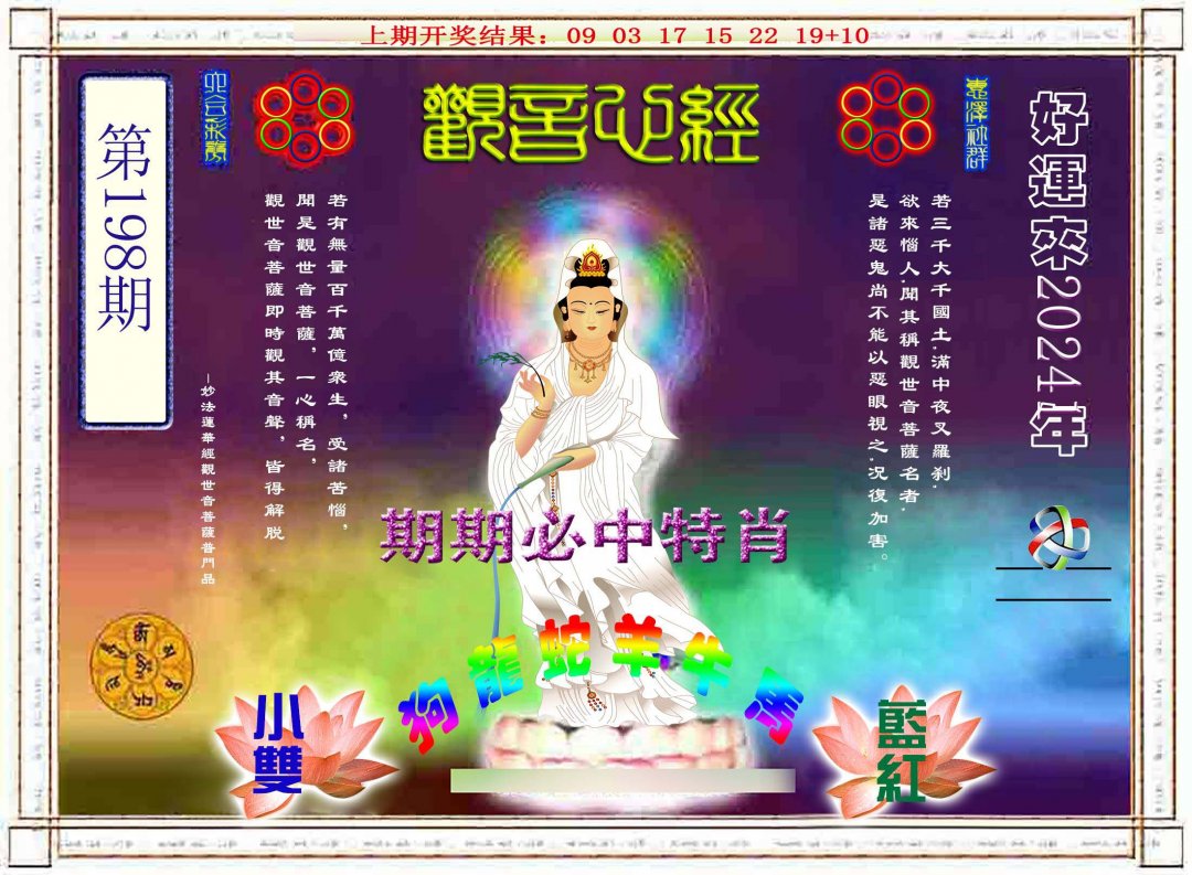 2024198期观音心经