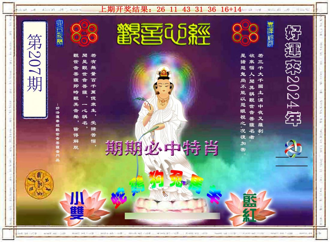 2024207期观音心经