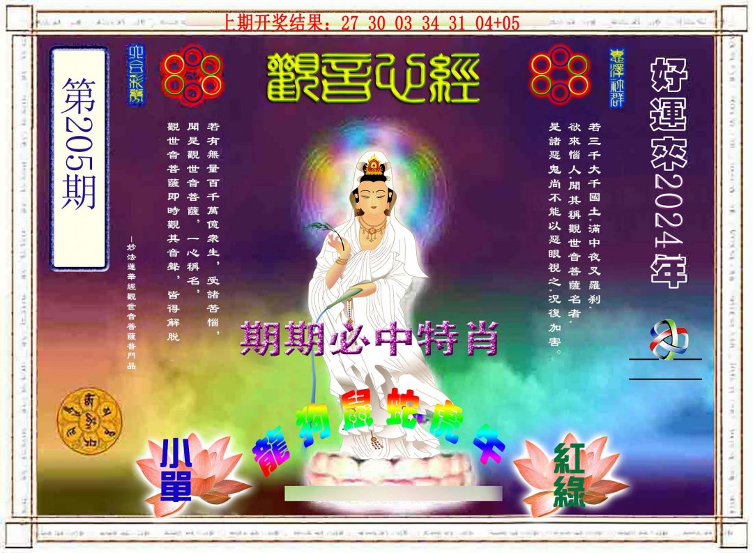 2024205期观音心经
