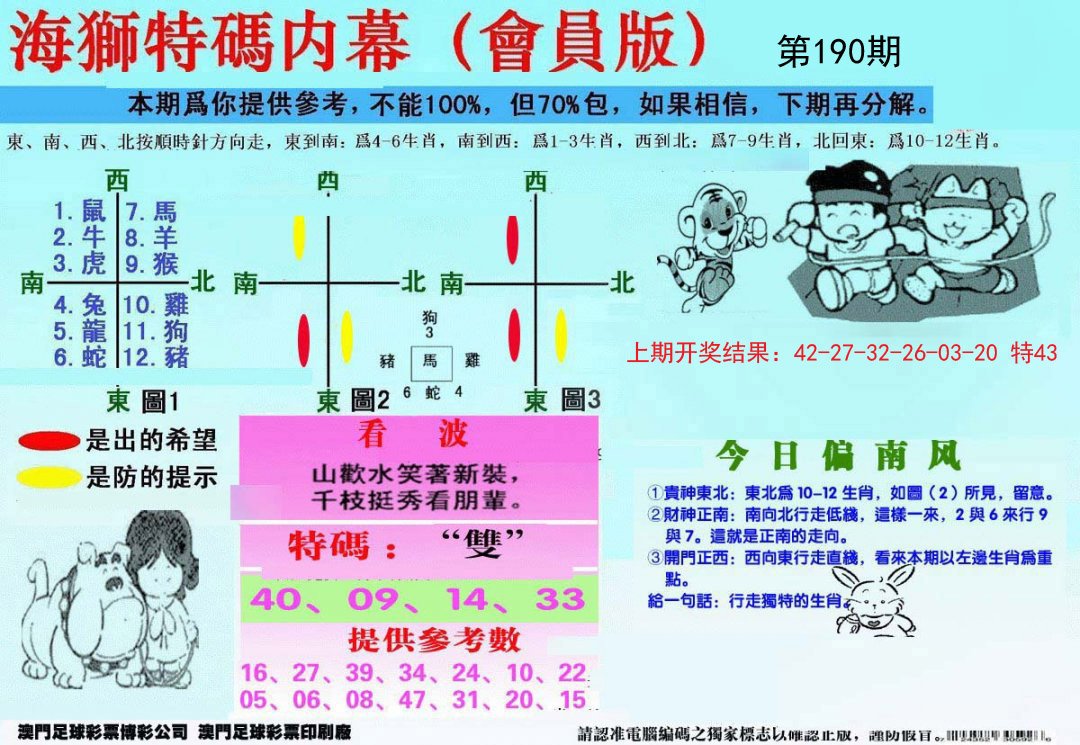 2024190期另版海狮特码内幕报