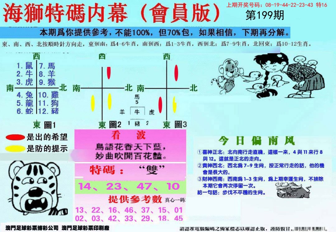 2024199期另版海狮特码内幕报