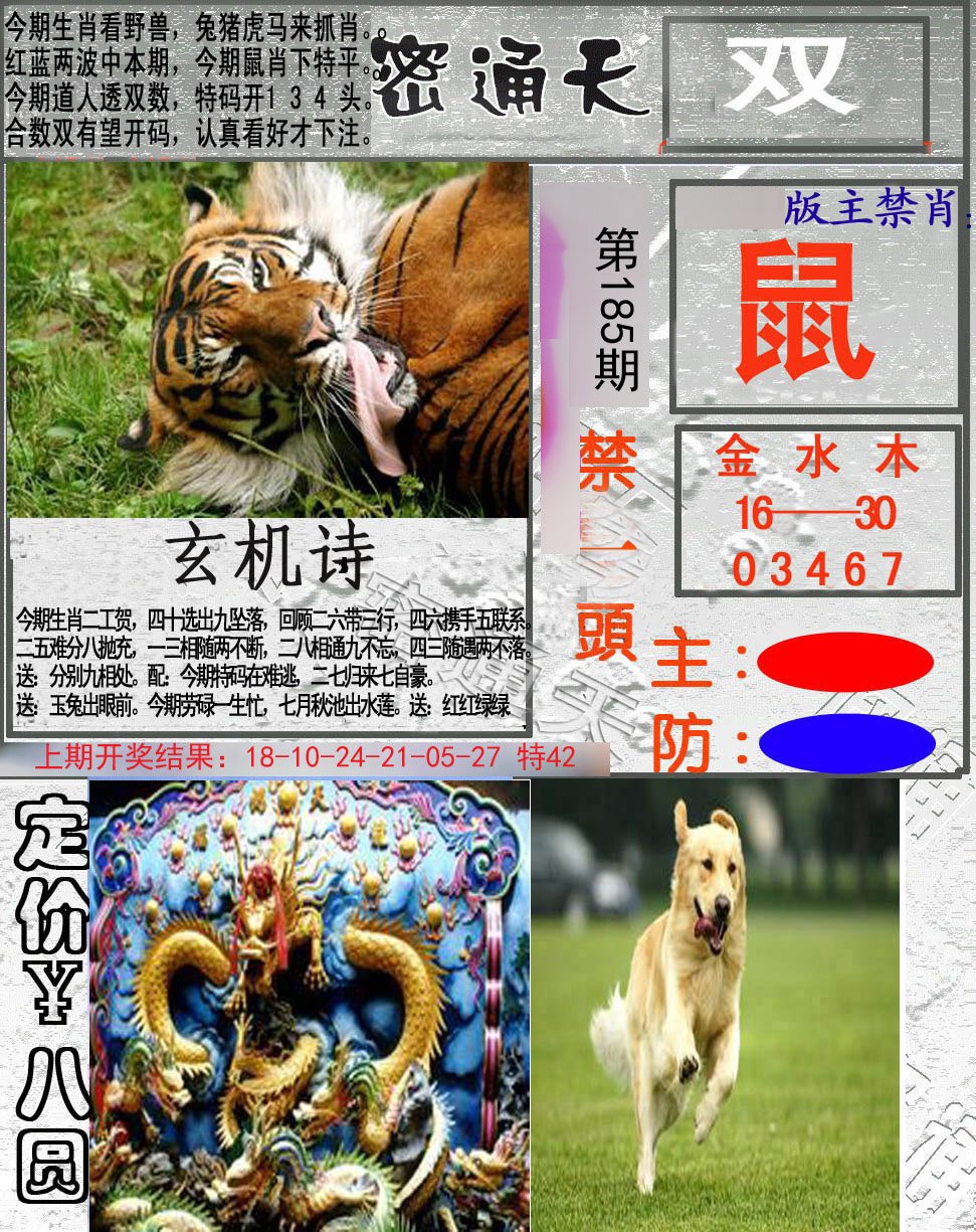 2024185期密通天