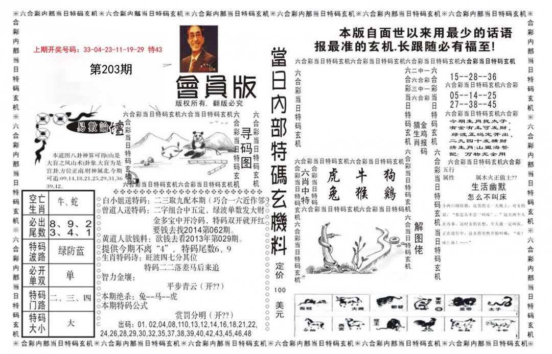2024203期当日特码玄机报