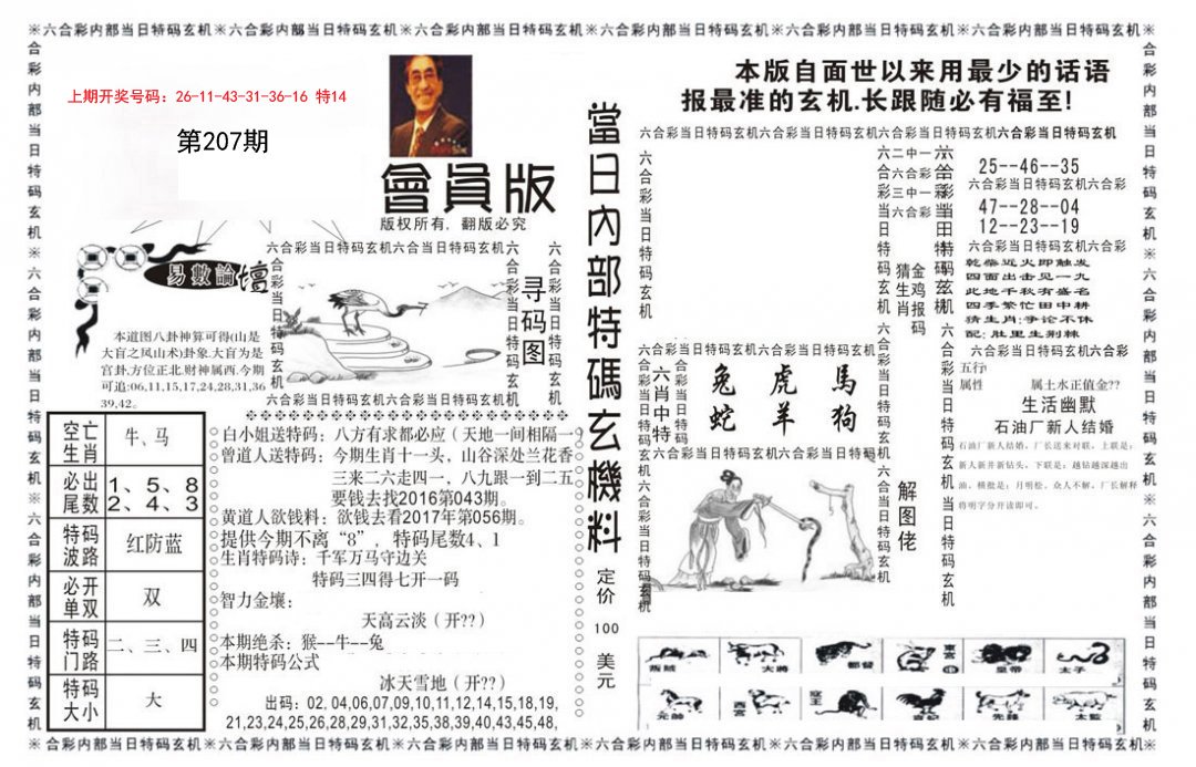 2024207期当日特码玄机报