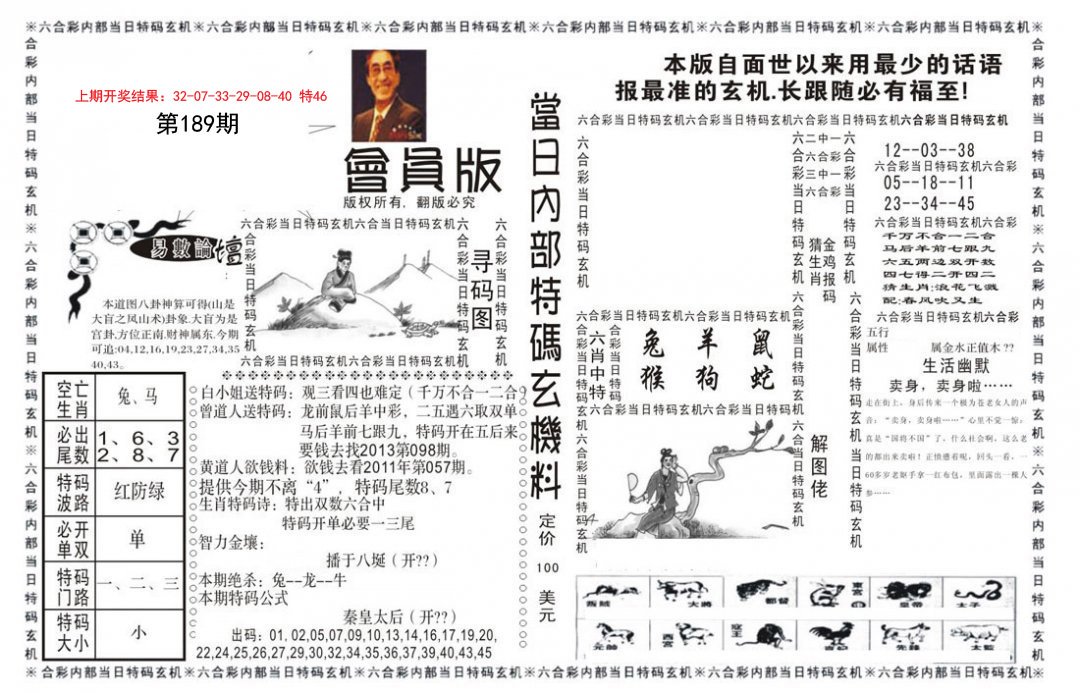 2024189期当日特码玄机报