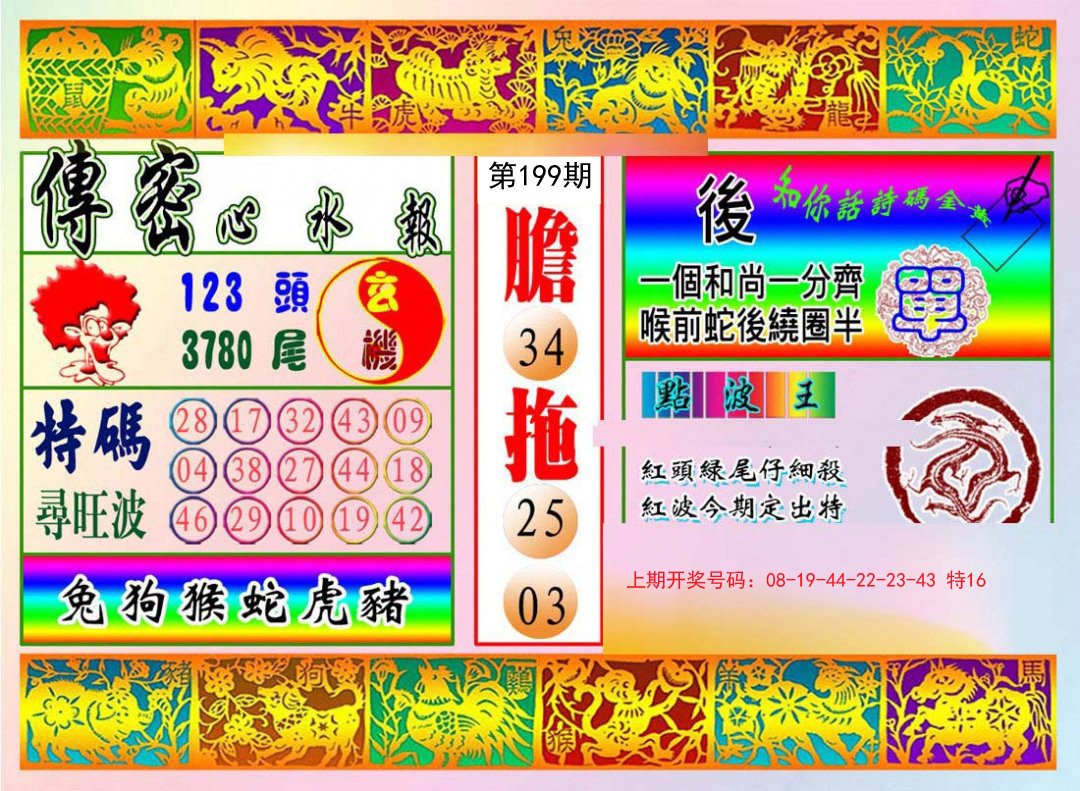 2024199期传密心水报