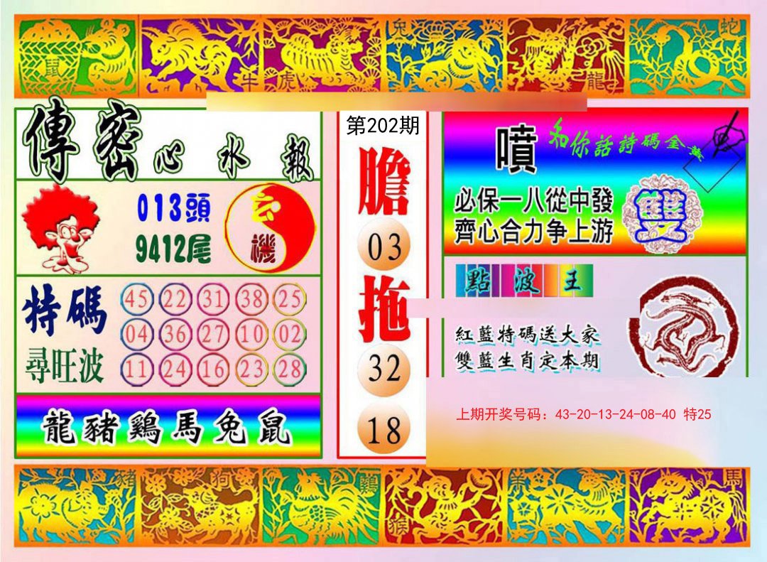 2024202期传密心水报