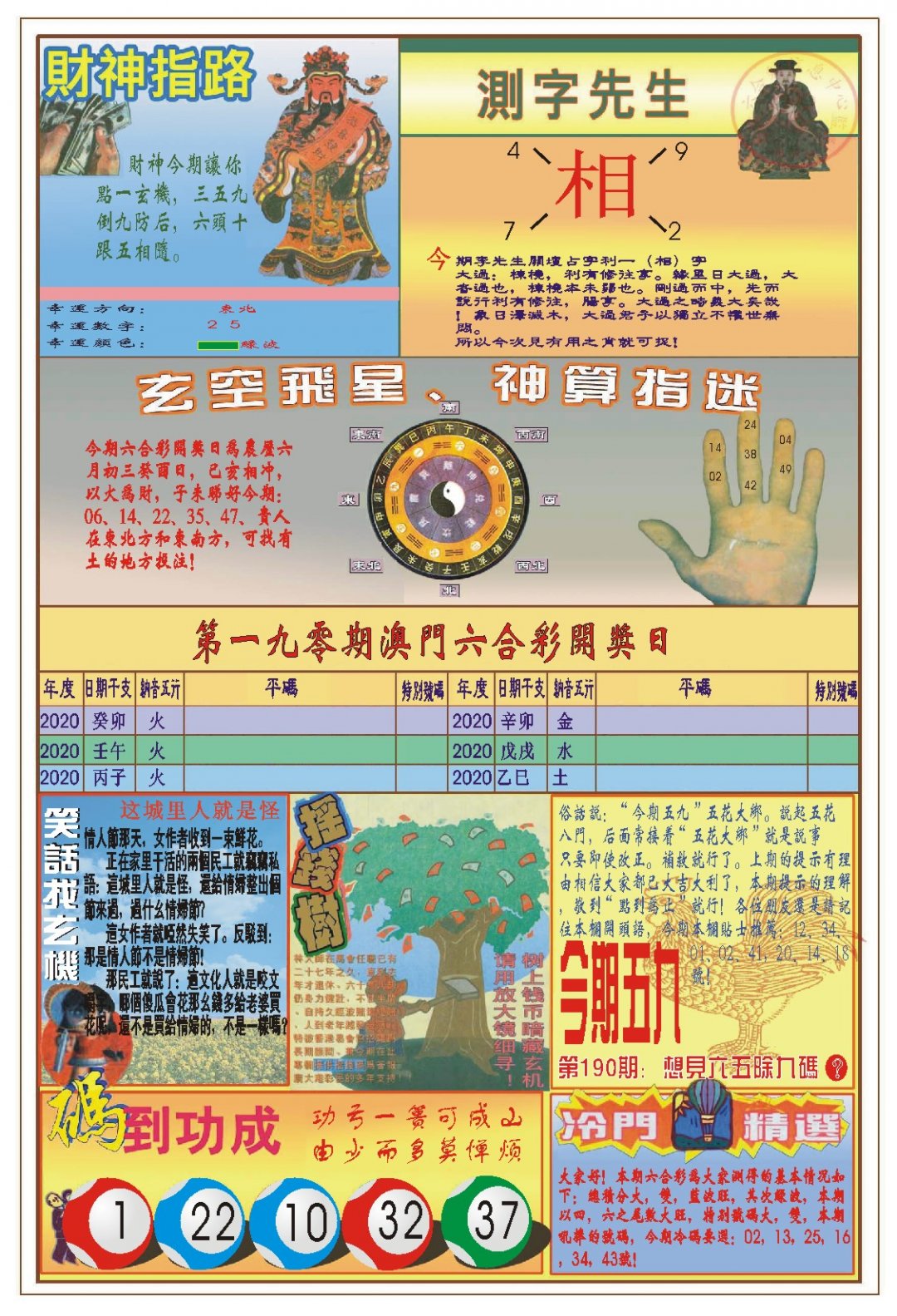 2024190期(新版)四柱预测B