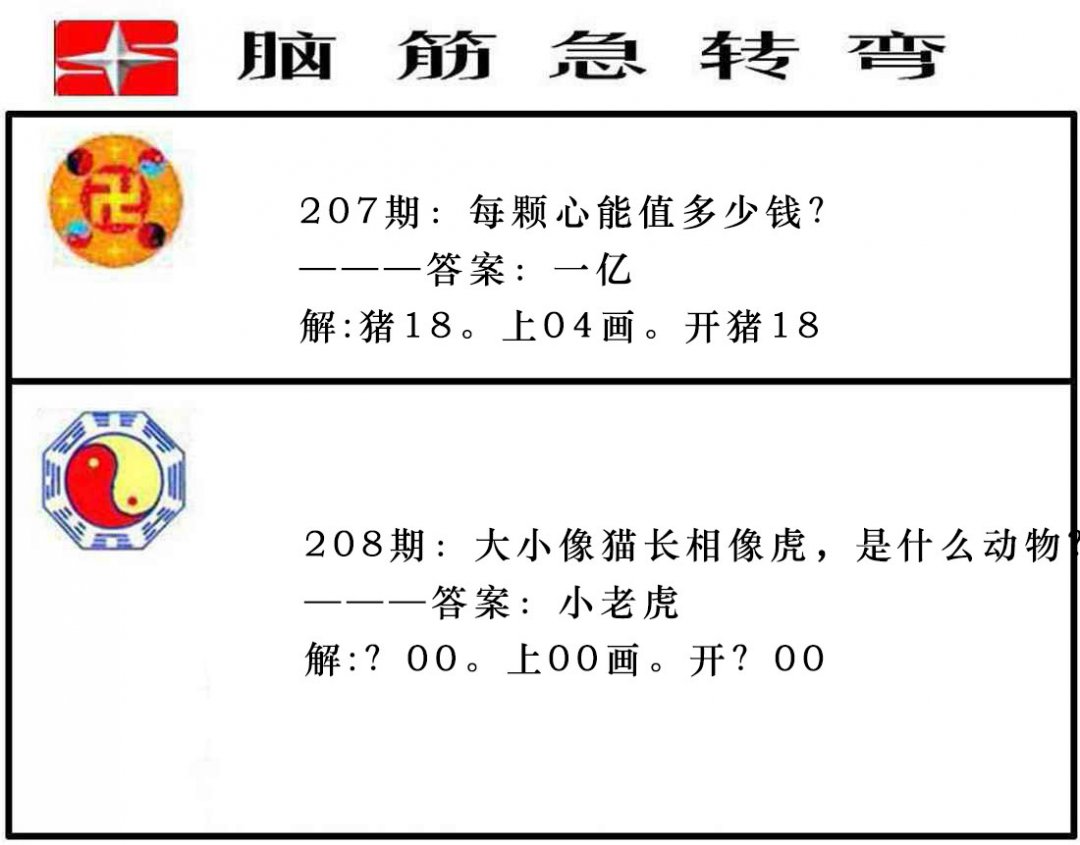 2024208期脑筋急转弯