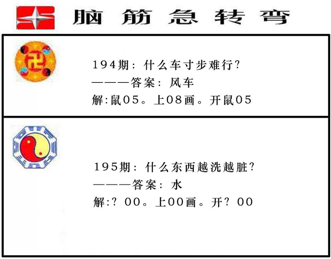 2024195期脑筋急转弯