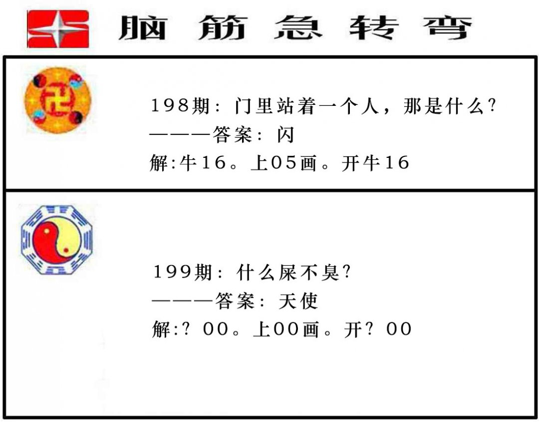 2024199期脑筋急转弯