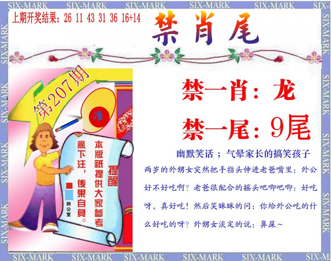 2024207期精准<禁肖尾>