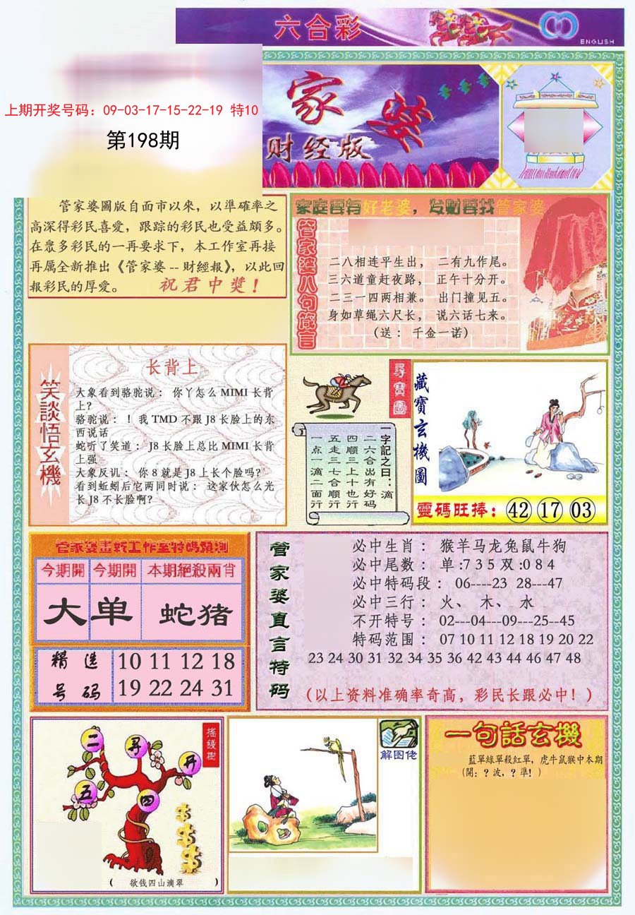 2024198期管家婆财经版