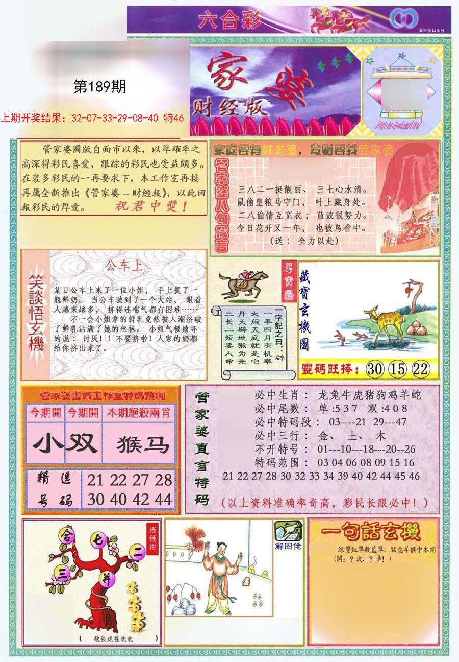 2024189期管家婆财经版