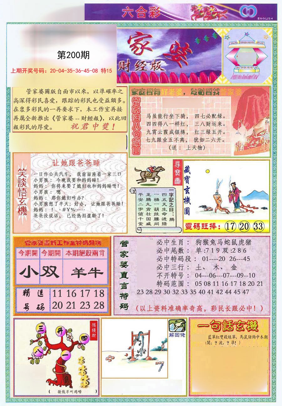 2024200期管家婆财经版