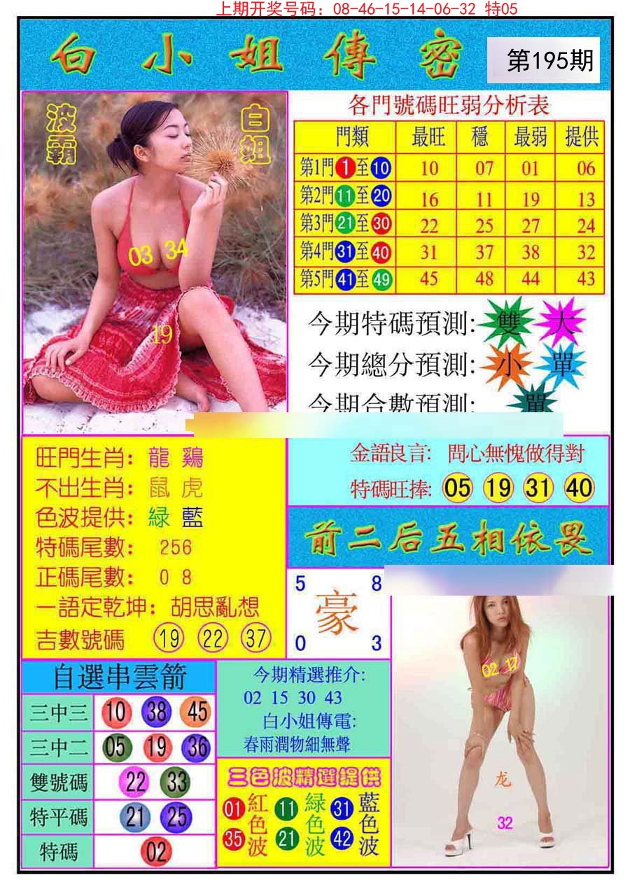 2024195期白小姐传密